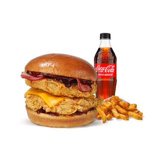 Menú BBQ Chicken Sandwich Doble