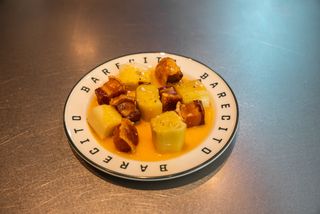 Puerros a la carbonara