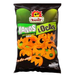 Manos Locas, Snack De Maíz Sabor Queso Tosfrit. Tamaño Familiar