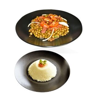 Porc Au Four Sauté Avec Petit Pois + Attieké 