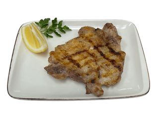 Пилешка пържола от бут с кожа (200г)