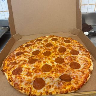 Pizza familiar carbonara