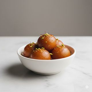 Gulab jamun con rum