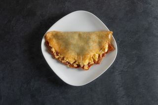 Scramble Bacon Crepes