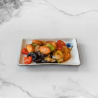 Tofu soffice con verdure 红烧日本豆腐