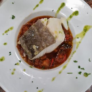 Bacalao Confitado Con Pisto