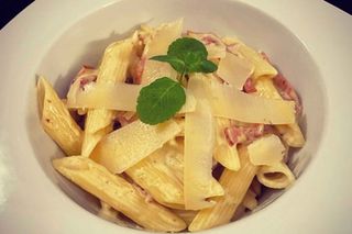 Penne carbonara