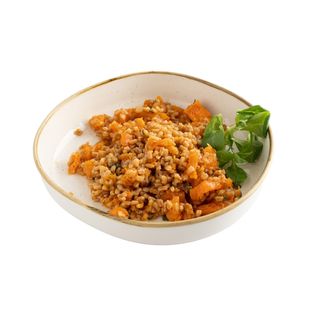 Farro perlato con zucca in agrodolce