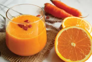 Frullato pera, carota e arancia
