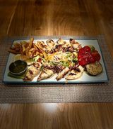 Punjene lignje na žaru