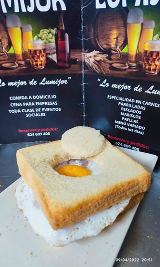 Sándwich Mixto Con Huevo
