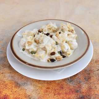 Saccottini Relleno De Pera Con Salsa De Queso Gorgonzola