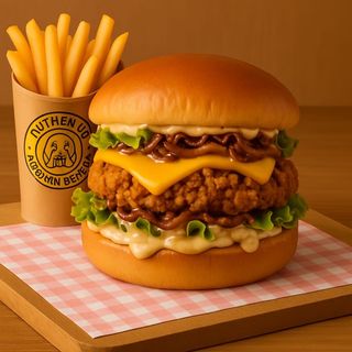 Burger truffle chic con patatas