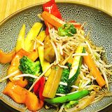 Chop Suey de verduras con salsa teriyaki al wok