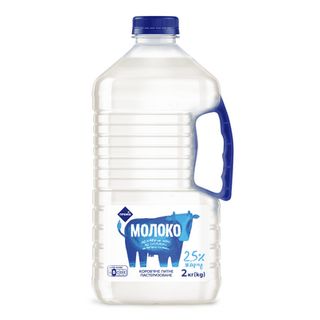 Молоко «Премія» питне пастеризоване 2,5% пляшка (2000г)