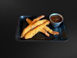 Креветки темпура з кисло-солодким соусом (80/40g)