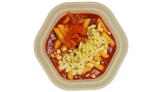 Pasta coreano kimchi cheese tteokbokki
