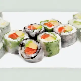 Spring roll salmao 8 piece