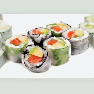 Spring roll salmao 8 piece