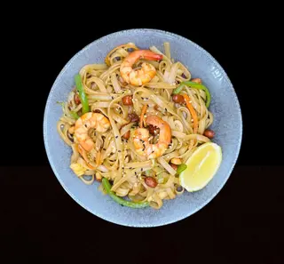 Phad thai de gamba
