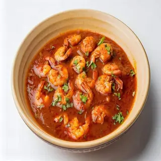 Gambas con salsa picante