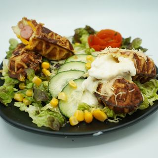 Gaufre sucette Hot dog