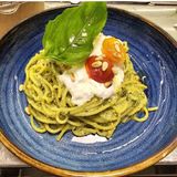 Спагети с песто дженовезе и бурата (300гр.)