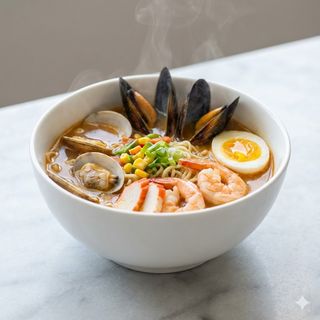 297.Ramen con frutti di mare