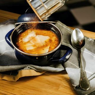 Flaki a la Gruby Josek z legularną cegłą i pulpetami