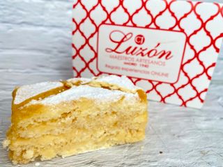 Porción de yema tostada.