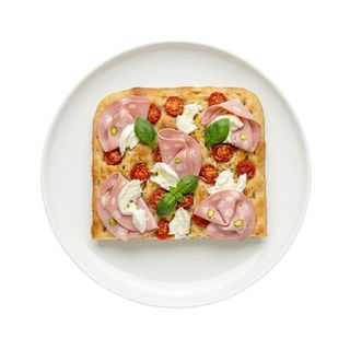 Фокача Пинза Романа Мортадела