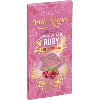Tableta De Chocolate Ruby Con Frambuesa 100Gr.