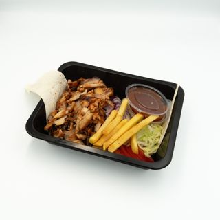 Talerz kebab z kurczakiem