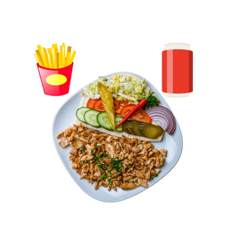 Kebab piatto menù