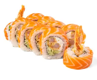 California Gold Krewetka w tempurze owinięta łososiem