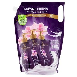 Rezerva de sapun lichid igienizant spuma di sciampagna cu orhidee si ametist 1500ml