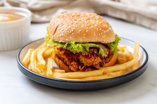 Hamburguesa De Pollo Crujiente