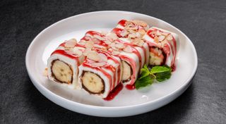 Солодкий рол Кiндер-банан