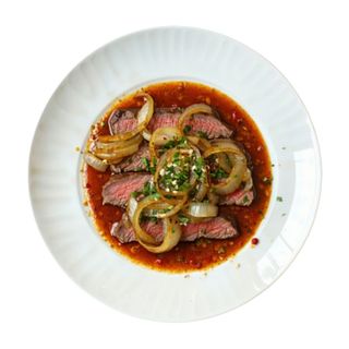 Bistec Encebollado Asado