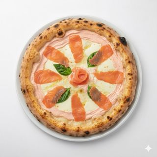 Pizza salmone