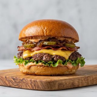 Bacon cheese burger