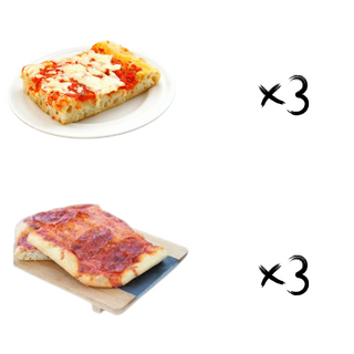 Menù D - 6 pizze
