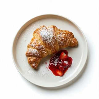 Croissant z domową konfiturą