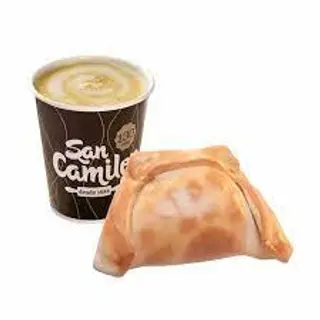 Pack Desayuno Cafe Mas Porcion De Empanadilla de Atún y Tomate