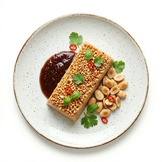 Lingote De Foie Con Almendra Crujiente Y Mermelada