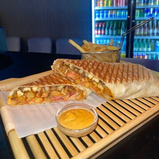 Taco xxl  ensalada  salsa sweet  chili 