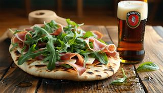 1 Piadina "Rustica"  200г+ 1  бира "Moretti" 500 мл. Кен