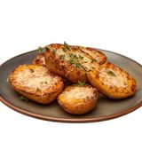 Печен картоф с билково масълце и пармезан