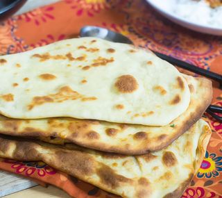Cheese and onion naan