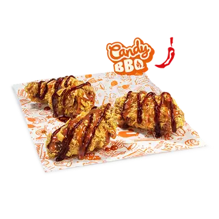 3 Alitas Candy Barbacoa
